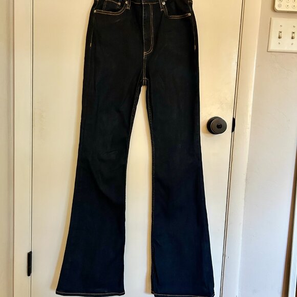 Rag & Bone Casey High Rise Flare Jeans - Size 28 High Rise, Dark Wash, Flare - Picture 3 of 10